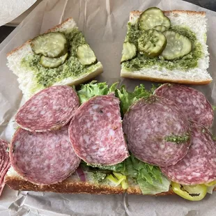 salami sandwich