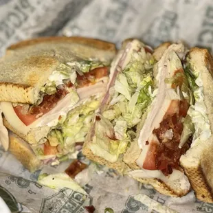 Enormous Club Sandwich (sub provolone)