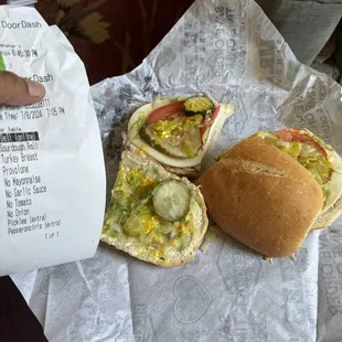 sandwiches, food