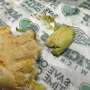 Found avocado in my sandwich and had asked for no avocado, as I'm allergic to it.