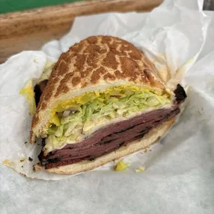 5. Diyana Toasted Pastrami and Swiss Sandwich. It&apos;s actually much larger than it looks at this angle. $14