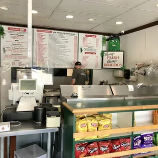 a man behind the counter