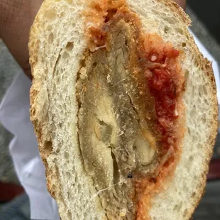 No fancy filters, just a discolored chicken patty sold for $12