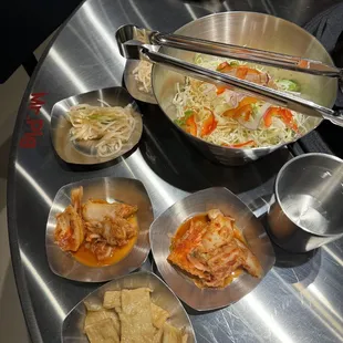 a variety of food items