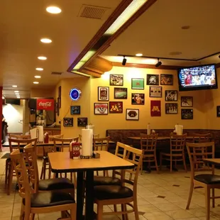 the inside of a restaurant