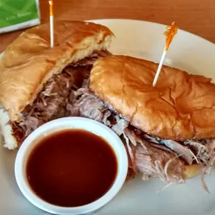 Pulled Pork with Bourbon BBQ sauce