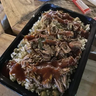 jerk jackfruit and wild rice!