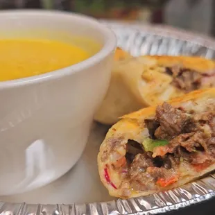 Wrap with lentil soup