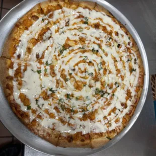 Buffalo chicken pizza