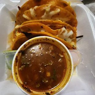 SHRIMP TACOS! FULL OF FLAVORS AND VERY FULL FILLING