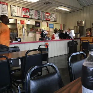 the interior of a restaurant