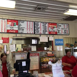 customers at the counter