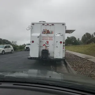 the back end of a food truck