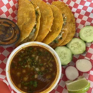 Red Birria tacos