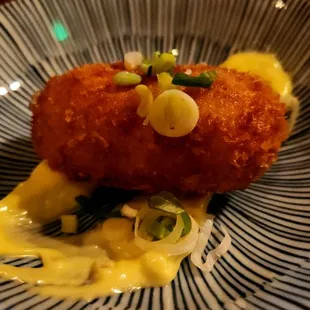 cardoon croquette and lemon aioli