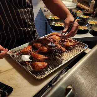 Braised Muscovy duck legs