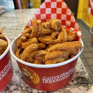 Large Twister Fries with BBQ and Sour Cream