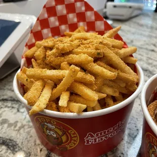 Large Fries with BBQ and Sour Cream