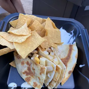 Cali quesadilla (I already ate a piece!)