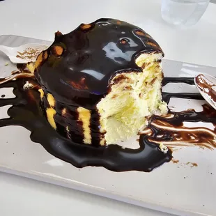 Cheesecake with chocolate