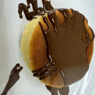 chocolate drizzle on top