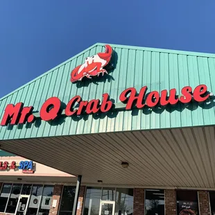 the front of the restaurant