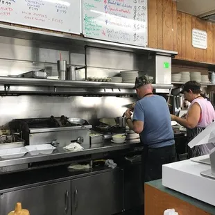 Two of the amazing cooks at Mr. Quick.