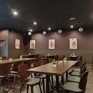 interior, sushi and sashimi