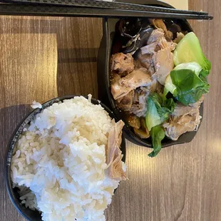 3. Braised Chicken with Rice Combo