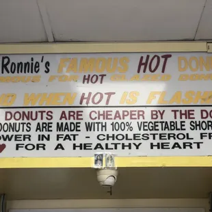 A rather amusing sign hung up for all to see.