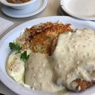 Country Fried Steak and Eggs