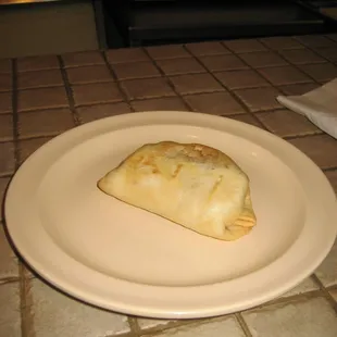 a burrito on a plate