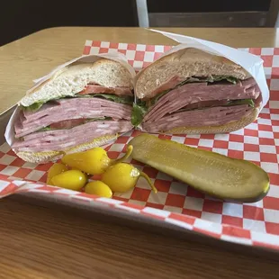 Mortadella sandwich