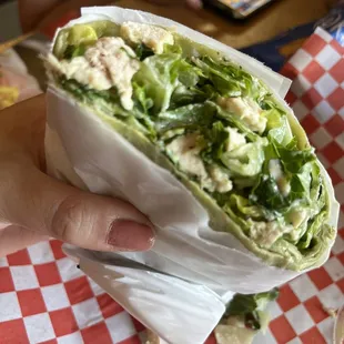 Chicken Cesar Salad Wrap