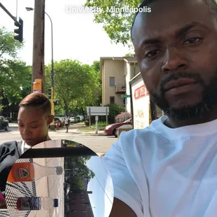 a man holding a tablet computer