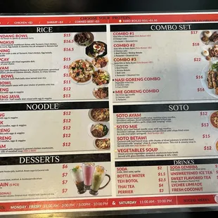 Menu Side A