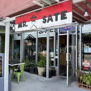 the front of a store