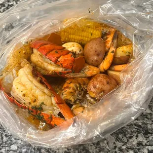 My delicious Birthday Lobster Dinner