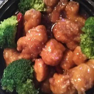 Orange  chicken. Didn&apos;t like this.