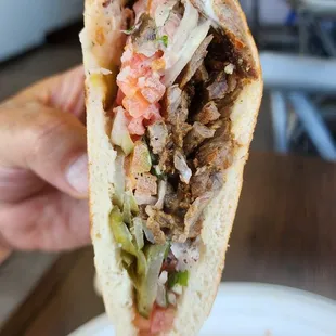 Beef Shawarma Pita Combo