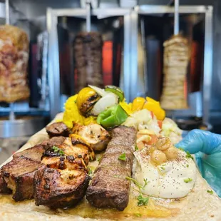 Chicken, Beef and Kofta Combo