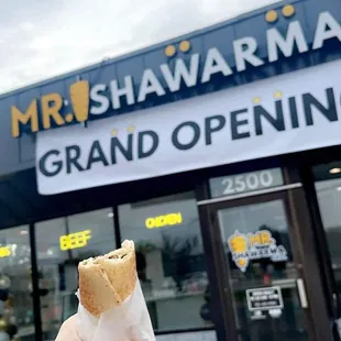 a hand holding a sandwich