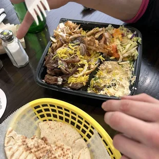 chicken and beef Chicken Shawarma Plate