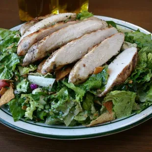 Fattoush with chicken