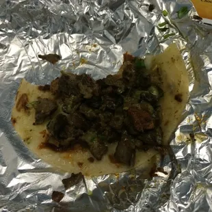 Taco de carne asada
