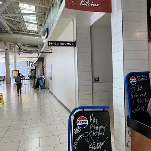 a sign for a restaurant