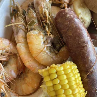 Shrimp, Potato, Corn and Sausage