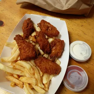disappointed! their chicken got smaller