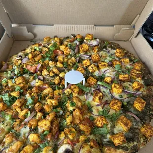 Butter chicken and paneer