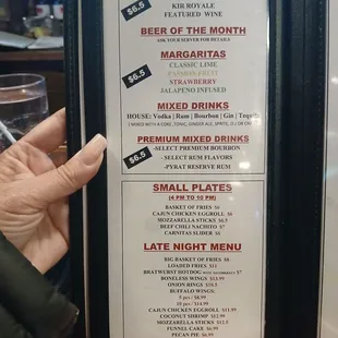 Happy hour specials